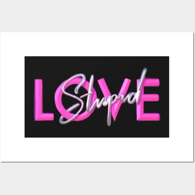 Bold writing  love sticker Wall Art by Chrislon29